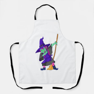 Delantal Dabbing Witch Halloween Regalo de baile de moda Mu