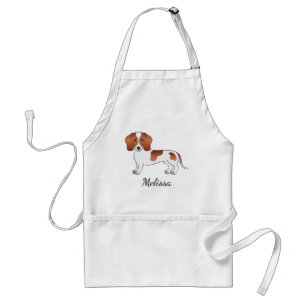 Delantal Dachshund Cartoon Perro de Pelaje Liso de Patas Ro