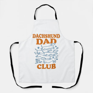 Delantal Dachshund Dad Club Diseño de Camiseta de Perro Vin