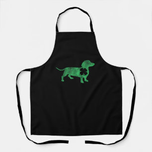 Delantal Dachshund Dog Shamrock St. Patrick's Day Saint Pad