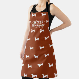 Delantal Dachshund Dog Silhouette Dog Grooming