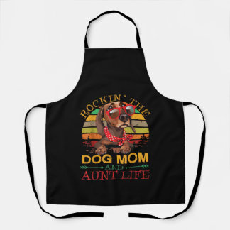 Delantal Dachshund Glasses Rockin Dog Mom Regalo Para Tía