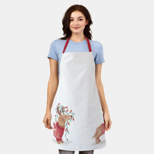 Delantal Dachshund Navidades Perro Acogedor suéter con luc