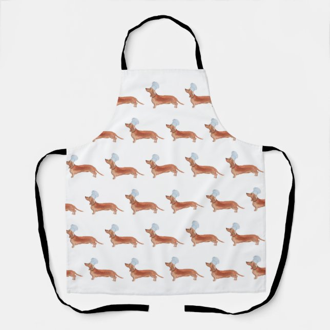 Delantal Dachshund Sausage Dog Chef Apron (Anverso)