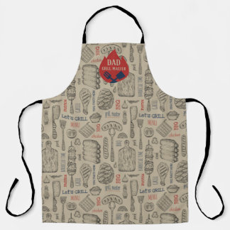 Delantal Dad BBQ Grill Master