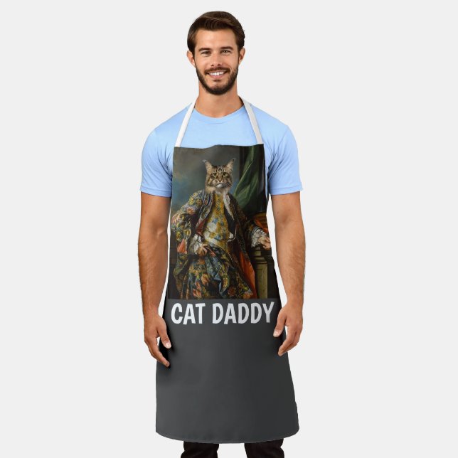 DELANTAL DAD CAT DADDY RENAISSANCE HOMBRE MENOS APRONS (Gastado)