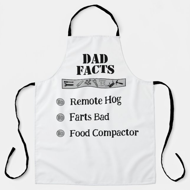 Delantal Dad Facts Apron (Anverso)