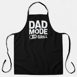 Delantal Dad Mode Grill On Funny BBQ Dad Quote