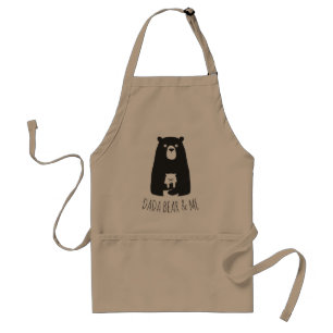 Delantal DADA BEAR Y YO   Papi Hija Son Dada Oso A