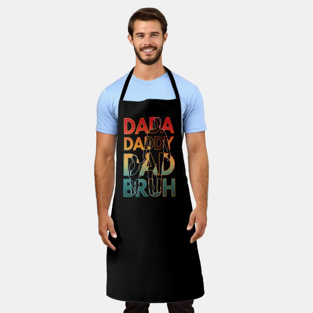 DELANTAL DADA PAPÁ PAPÁ BRUH (Gastado)