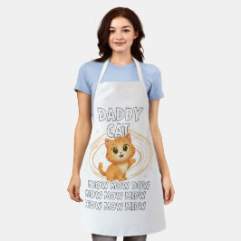 Delantal Daddy Cat Meow Spiral - Apron