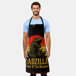 Delantal Dadzilla Padre De Los Monstruos Día Del Padre