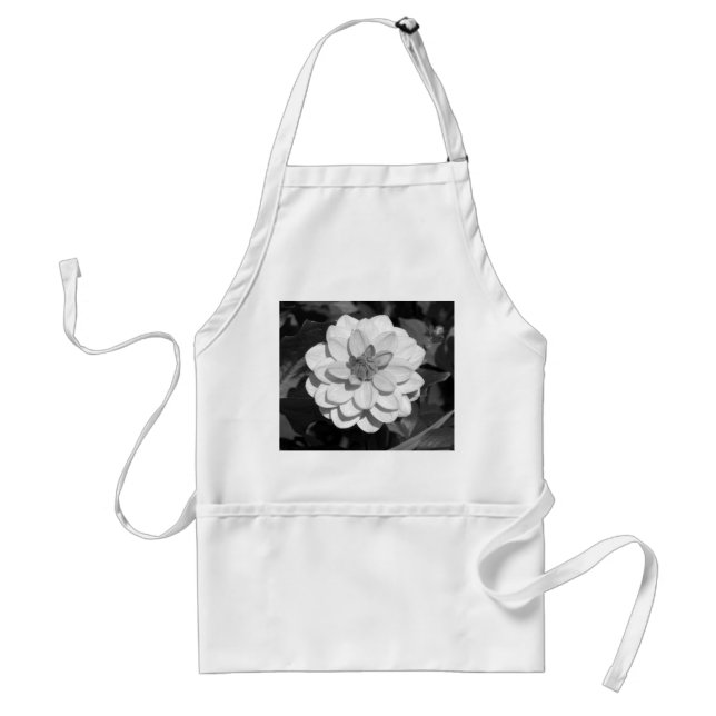 Delantal Dahlia 'David Howard' B&W (Frente)