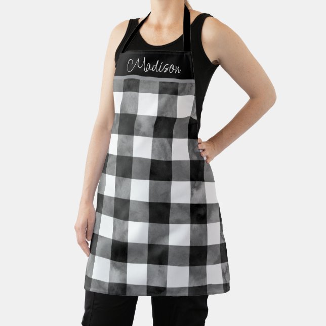 Delantal Daislar amarillo y blanco con impermeable (in situ)