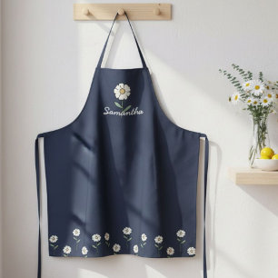 Delantal Daisy Baking Apron - Personalized Accessory 