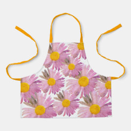 Delantal Daisy Delight Apron Tie-Dye Inspirado Naranja-Rosa
