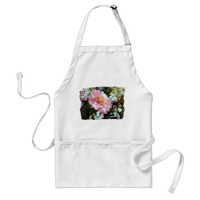 Delantal Daisy en rosa (Frente)