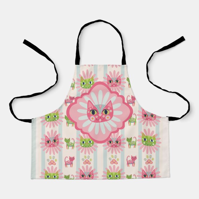 Delantal Daisy Kitty Face Purr-fect (Anverso)