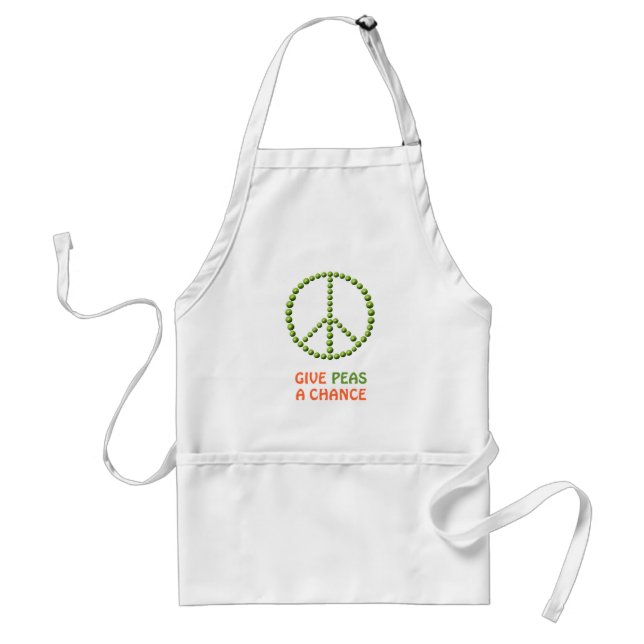 Delantal Dale a Peas una oportunidad a Apron (Frente)