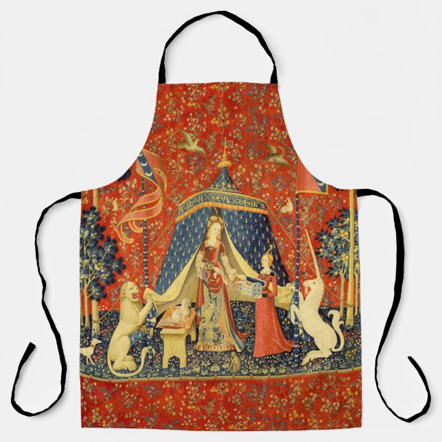 Delantal Dama y Unicornio Tapiz Medieval: Arte Francés (Anverso)