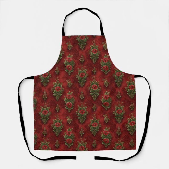 Delantal Damask festivo  (Anverso)