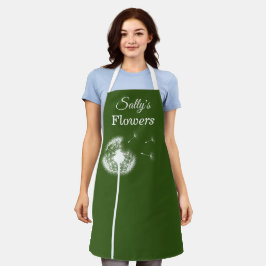 Delantal Dandelion Apron verde oscuro