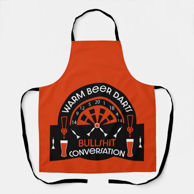 Delantal Dardos de pub clásicos (Anverso)