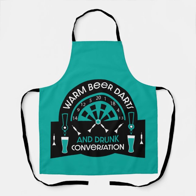 Delantal Dardos de pub clásicos (Anverso)