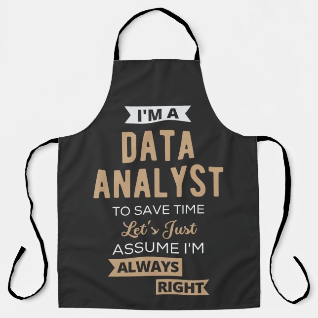 Delantal Data Analyst (Anverso)