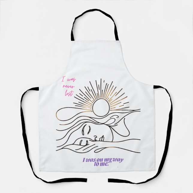Delantal Dawn of Self-Discovery: Empowering Minimalist Art (Anverso)