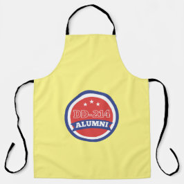 Delantal DD-214 Retiro Militar Veterano del Ejército de Alu