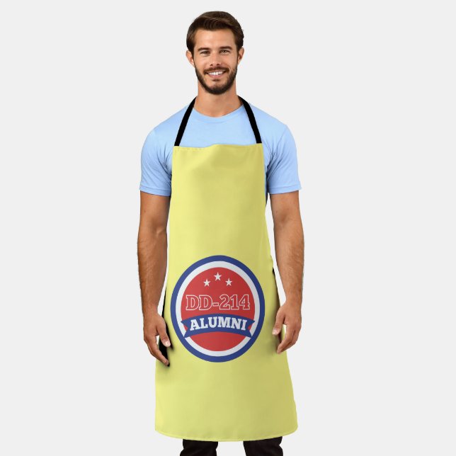 Delantal DD-214 Retiro Militar Veterano del Ejército de Alu (Gastado)