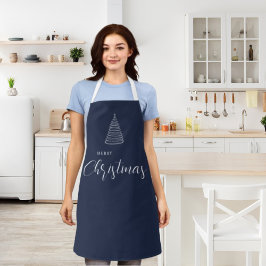 delantal de accesorios de cocina azul marino de Na