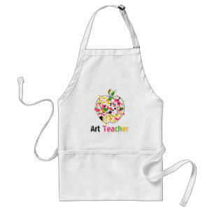 Delantal de Apple de la salpicadura de la pintura