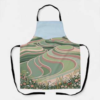 Delantal de Arroz Terrazas Blush & Sage – Folk Art