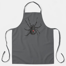 Delantal de Arte de Dibujo Original de Araña Viuda