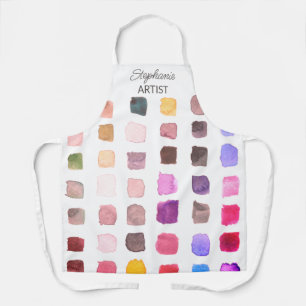 Delantal de artista personalizado y colorido