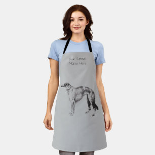 Delantal de aseo personalizado Martynow Borzoi Ske