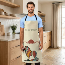 Delantal de BBQ Chef León Personalizado