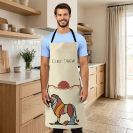 Delantal de BBQ Chef León Personalizado