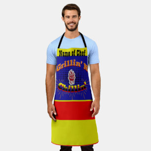 Delantal de BBQ para hombres Día del Padre Grillin