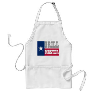 Delantal de BBQ tejano para maestros de la parrill