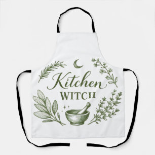 delantal de bruja de cocina