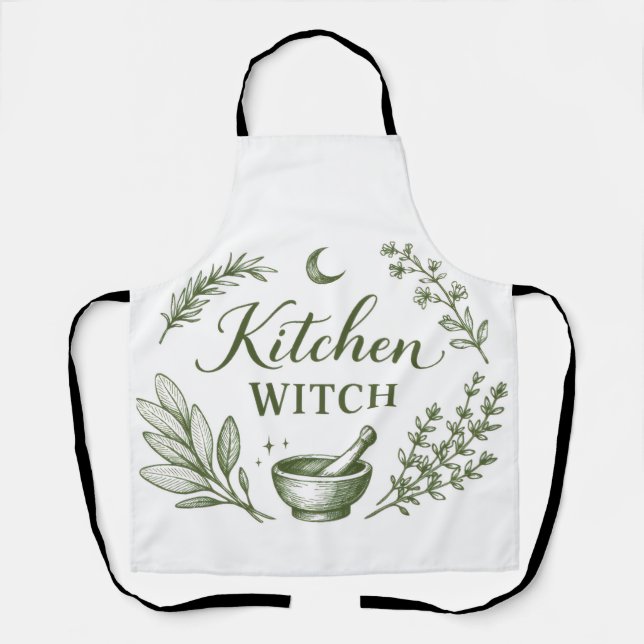 delantal de bruja de cocina (Anverso)