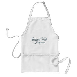 Delantal de Café Blanco Brewed With Purpose