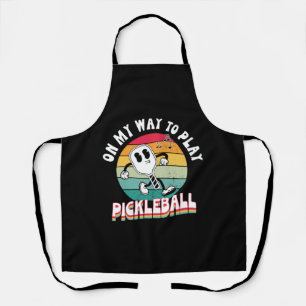 Delantal De camino a jugar camiseta de pickleball