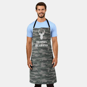 Delantal de Camuflaje Divertido para Hombre Esposo