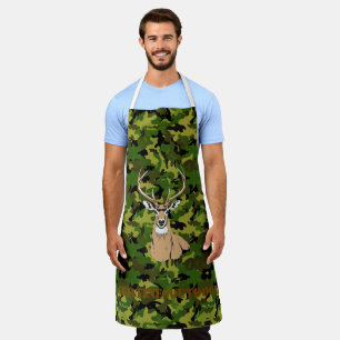 Delantal de camuflaje personalizado, mediano