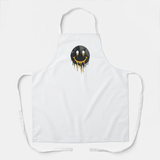Delantal de Cara Sonriente que Gotea (Anverso)