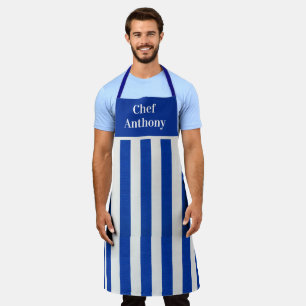 Delantal de Chef a Rayas Personalizado para Hombre